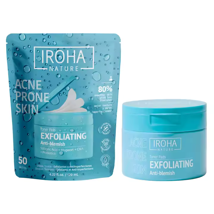 IROHA NATURE DISCOS TÓNICO EXFOLIANTES ANTIIMPERFECCIONES- 50U - 1