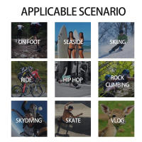Cámara Deportiva Portátil 1080P HD Mini Con WiFi Hotspot Y Grabadora Para Motocicleta Y Bicicleta Impermeable Cámara De Acción Con Lente De Ancho Ángulo De 120° - details 12