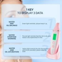 Testador De Piel Digital LCD Analizador De Hidratación Y Aceite Para Cuidado De La Piel Detector De Agente Fluorescente Para Frontal Y Patoleta - details 3