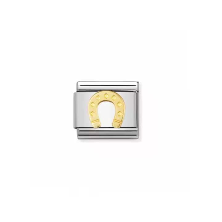 Nomination Link Herradura Buena Suerte en Acero y Oro 030115 08 - 1