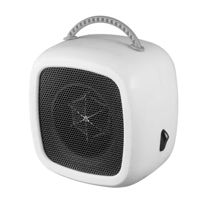 Calentador eléctrico portátil eficiente de 600 W (18*15*10,1 cm), con dos modos y asa | Calentador Rápido Pequeño, Radiador, para Oficina, Dormitorio, Cocina, Blanco - 1