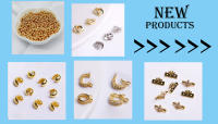 Bolas Redondas Y Planas De Latón Galvanizado En Oro 18K Para Suministros De Joyería DIY Accesorios Para Pulseras Y Collares - details 1