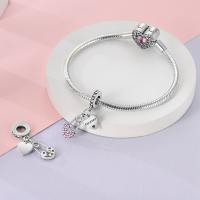 Encanto De Plata De 925 Para Pulsera Con Barco De Paseo Y Corazón Joyería Fina Para DIY Regalo Con Cuentas De Papel Y Rosas - details 88