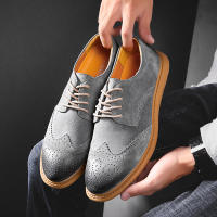 Zapatos De Cuero Genuino Para Hombre Zapatos De Negocios Retro Zapatos Formales Talla Grande De Alta Calidad Zapatos Casuales Con Diseño De Brogues - details 11