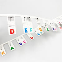 Etiquetas De Teclas Para Piano Electrónico De 88 Teclas Colores Variados Estilo Musical Etiquetas De Notas Para Aprendizaje - details 4