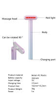 Lámpara Roja De Terapia 4 En 1 EMS Microcorriente Masajeador Facial Rejuvenecimiento De Piel Tensión Del Cuello Anti-Edad Variedad De Colores - details 8