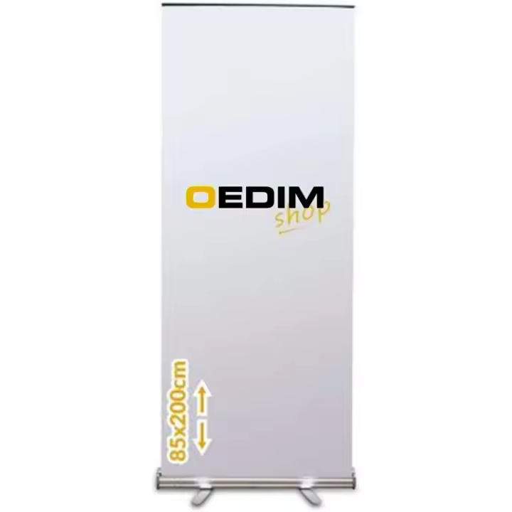 Oedim Oferta Expositor Publicitario Roll up 85x200cm Impresión Incluida Máxima Calidad de Impresión. Enviar la foto que se desea poner junto con el número de pedido al e-mail: lucasgarcia@oedim.com - 1