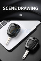 Funda De Llave De Coche En Fibra De Carbono ABS Para Peugeot 106 107 206 207 306 307 406 407 Citroen C1 C4 Protector De Llave De Accesorios - details 7