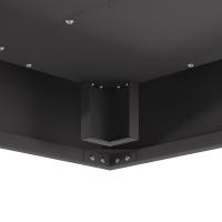 vidaXL Fogón Cuadrado Negro 60x60x30 cm Acero - details 4