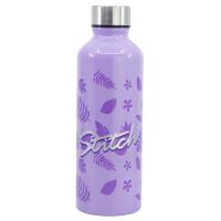 Botella Stitch Termo de Aluminio, Acero Inoxidable, Con Tapa, Licencia Oficial, Color Morado, 755 ml, Stor - Kiglam - details 1