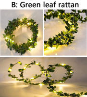 Luces De Enredadera Artificiales Con Hojas Verdes Y Flores 2M-10M Para Decoración De Hogar Y Bodas USB/Batería Ramadan Guirnalda LED Calidad UL CE CCC Longitud Variable De 2 a 10 Metros - details 10