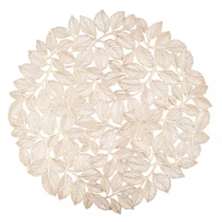 DESEOS Salvamanteles redondos individuales | Juego de 4 | De PVC | Diametro 35 cm | Lavables | Ideal para Decoración de Mesa - 1
