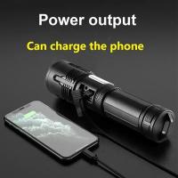 Linterna Táctica LED Heinast 10000 Lumens Recargable USB Impermeable Con Zoom 7 Modos Para Camping Y Emergencias - details 11