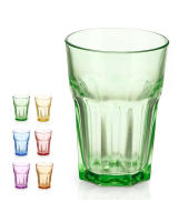 STARLEY-SET 6 VASOS VIDRIO MULTICOLOR 300ML-360 ML - details 1
