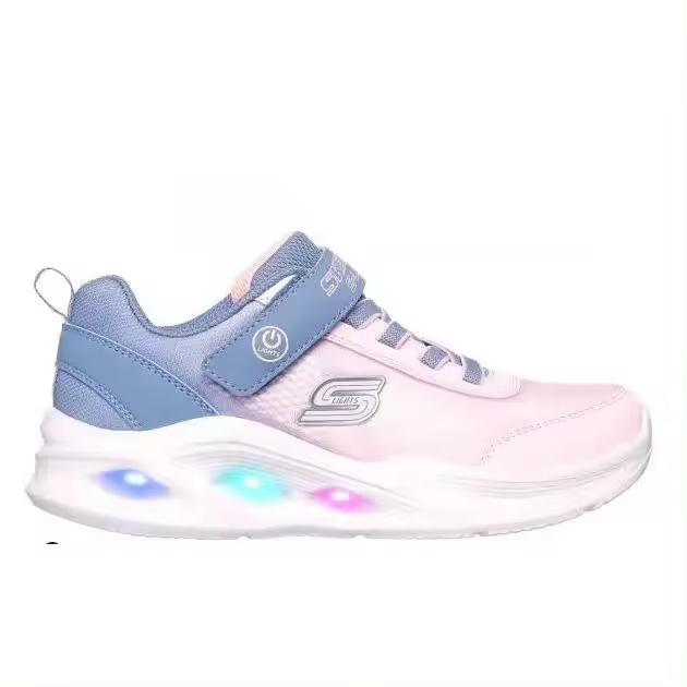 Zapatilla  Para Niños Skechers Sola Glow Gris - 1