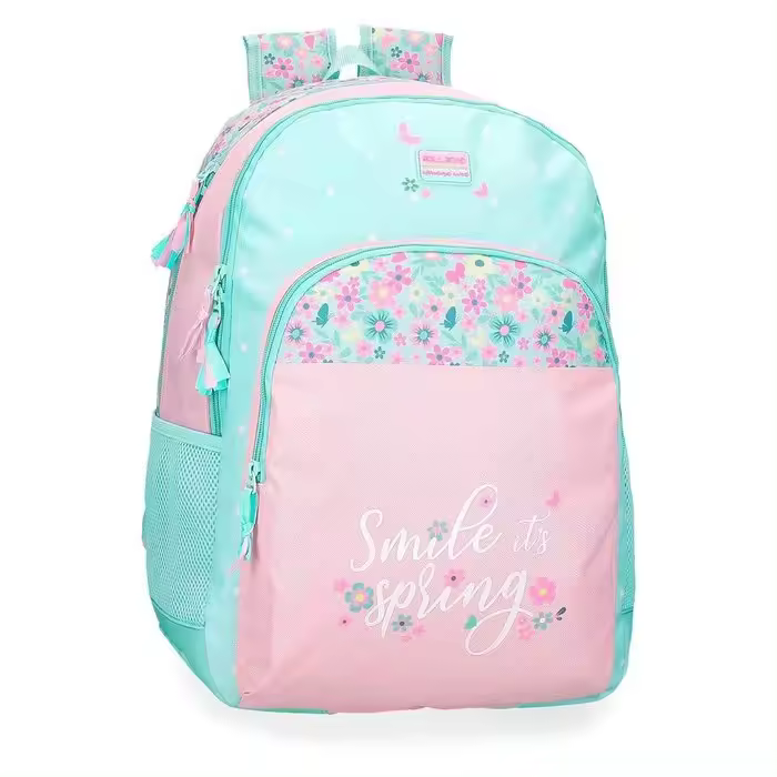 JOUMMA MOCHILA ESCOLAR DOBLE ROLL ROAD SPRING DREAM ADAPT CARRO 44 ROLL ROAD SPRING DREAM 17x33x44 Cms. - 1
