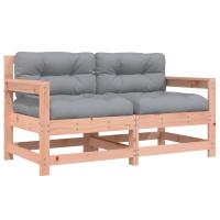 vidaXL Sillones de jardín con cojines 2 uds madera maciza pino Pino natural, Pino blanco, Pino gris Conjunto Terraza Muebles Jardín Exterior Juego de Muebles de jardín Mueble Jardín Exterior Muebles de Salon Exterior - details 4