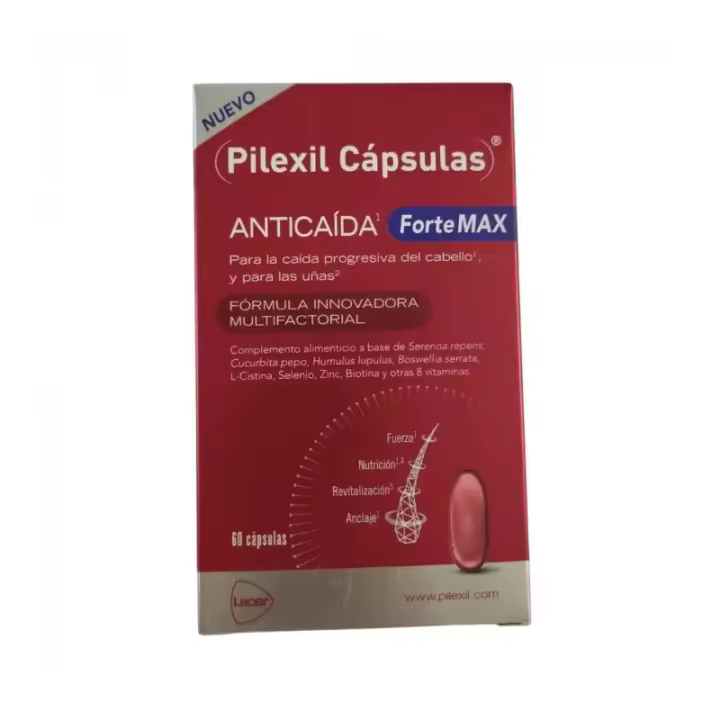 Pilexil Cápsulas Anticaída Forte MAX - 60 Cápsulas - 1