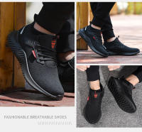 Zapatos De Seguridad Para Hombre Con Punta De Acero Antideslizantes Indestructibles Zapatillas De Trabajo Botas Tácticas Ligeros Y Puncture-Proof - details 9
