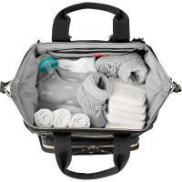 Mochipa impermeable para Mamá, Bolso de mano de gran capacidad con protector de pantalones, biberón aislante, Bolso con Rueda - details 5