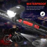 Luz De Bicicleta Recargable USB Conjunto De Farol Y Reflejante Para Ciclismo Seguro Nocturno Adecuado Para MTB Y Bicis De Carretera - details 1