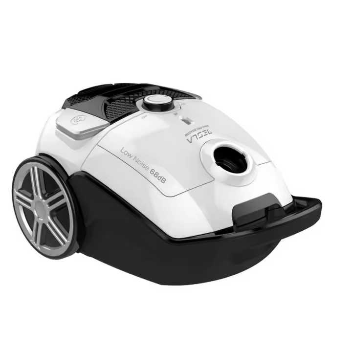 Tesla Aspirador de Trineo Silencioso con Bolsa BG400W - 700W, Depósito 3L, Silencioso 68dB, Filtro HEPA, Indicadores LED Smart, Cepillo Turbo, Boquilla Adaptable, Radio de Trabajo 10m, Color Blanco - 1