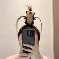 Diadema De Peluche Ratatouille Ratón Cabeza De Capybara Divertida Para Mujer Accesorio De Peluquería Decoración De Halloween - details 3