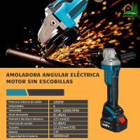Amoladora Angular a Batería Linea Hd | 2 baterías de 21V, 125mm, Motor sin escobillas, 4 velocidades regulables, radial. - details 3