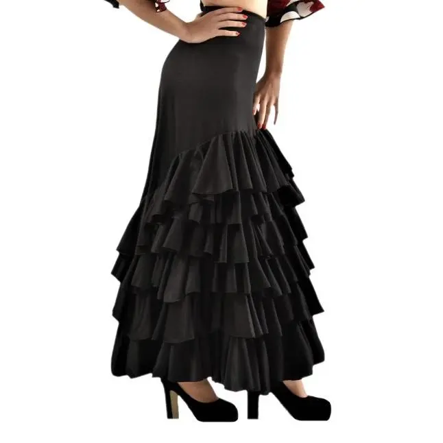 Falda profesional de flamenco con 6 volantes. - 1