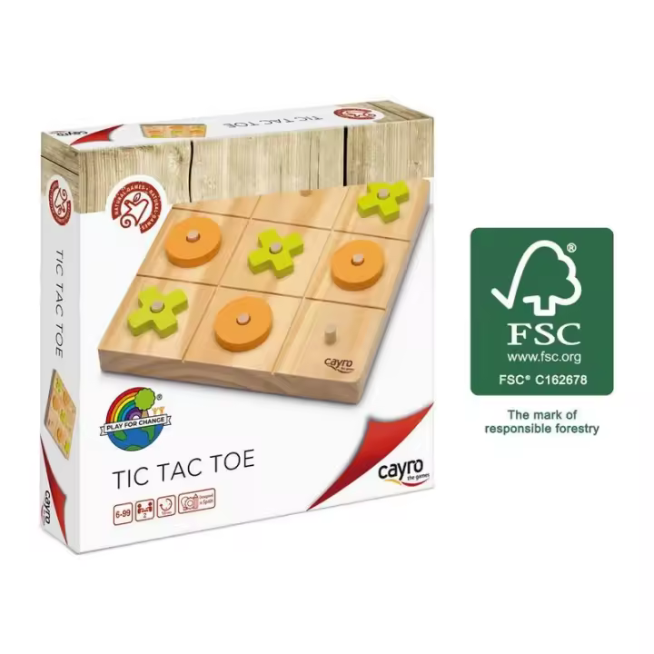 TRES EN RAYA TIC TAC TOE (MADERA FSC) CAYRO 680 - 1