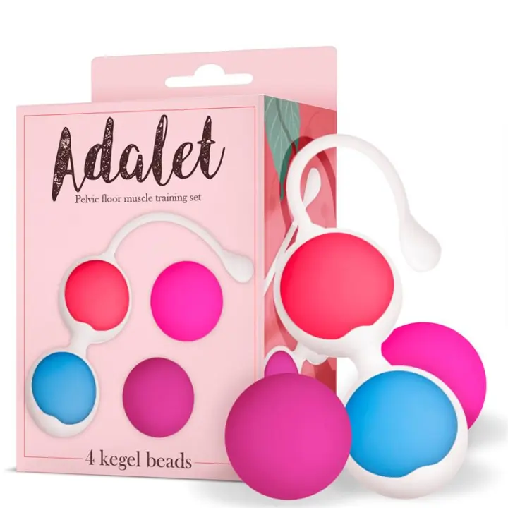 ADALET KIT 4 BOLAS KEGEL ENTRENAMIENTO SUELO PELVICO SILICONA JUGUETES SEXUALES BOLAS CHINAS - 1