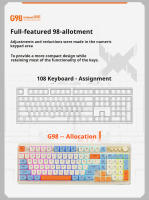 Teclado De Juego Y Oficina EWEADN G98 Con Retroiluminación Arco Iris 98 Teclas Con Botón Multimedia Para PC Windows Y Laptop - details 1