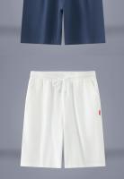 Shorts De Algodón Para Hombre Verano Playa Casual Con Cordón Transpirables Ligeros Para Exteriores Shorts Deportivos De Carrera Solidarios - details 5