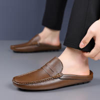 Zapatos Casuales De Verano Para Hombre YRZL Mocasines De Cuero Hechos a Mano Moda Driving Pantuflas De Conducción Slip on Loafers Para Exteriores - details 9