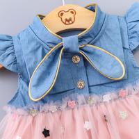 Vestido De Verano Para Bebé Niña Con Puntos En Malla Estilo Coreano Dulce Y Tierno Vestido De Poliéster Para Niñas (0-3 Años) - details 5