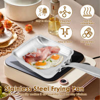 Sartén De Acero Inoxidable Para Tamagoyaki Omelette Japonesa Con Mano Multifuncional Rectangular Para Cocina Desayuno - details 0