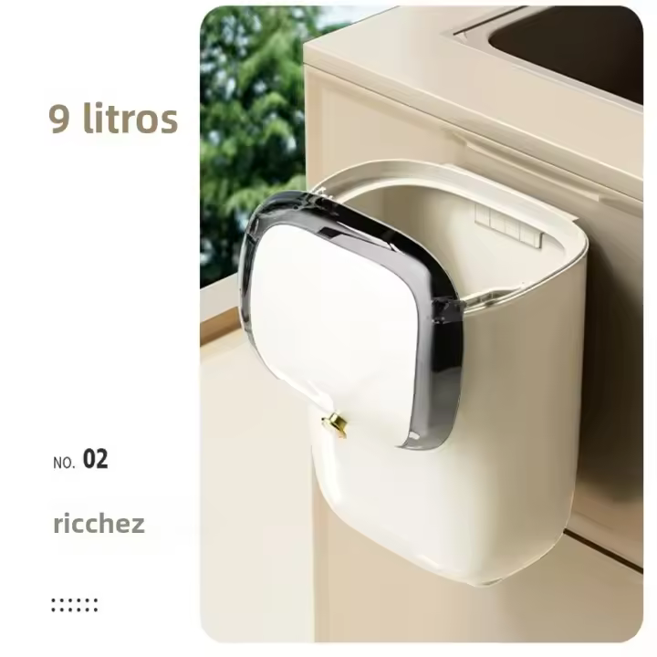 Bandeja De Basura Colgante Ligera Y Montable Gran Capacidad Para Limpieza Conveniente Pequeña Para Encimera - 1