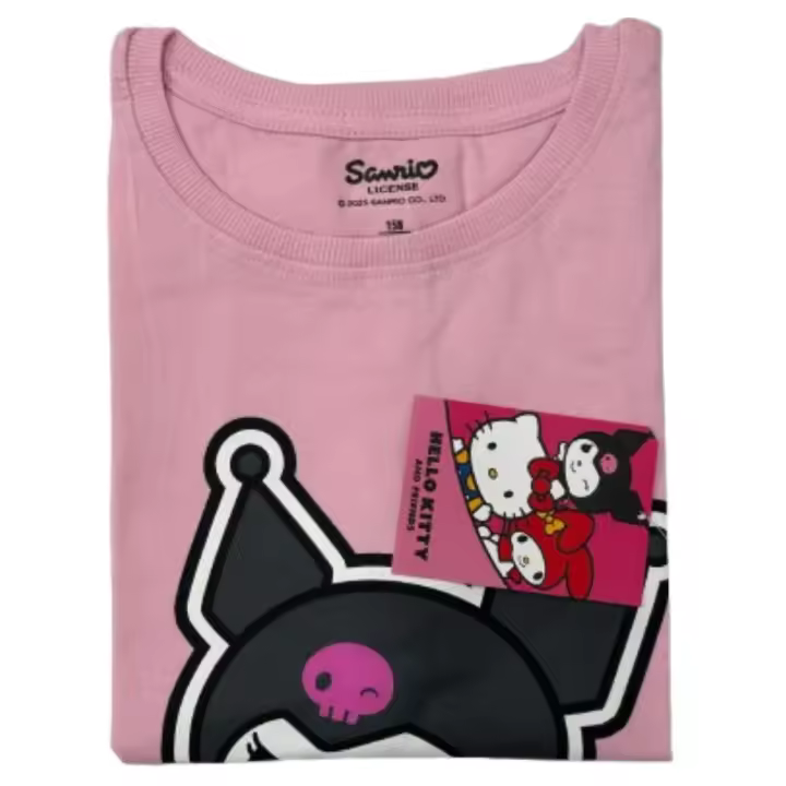 Camisetas manga corta para Niña de Hello Kitty Kuromi 100% Algodón, varios colores y modelos - 1