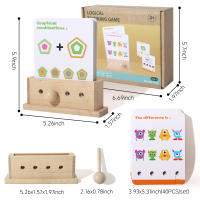 Juego Educativo De Puzzle Lógico Para Niños Set De Actividades De Aprendizaje Alfabeto Desbloqueo De Habilidades Prescolares Temas De Transporte Y Naturaleza - details 8