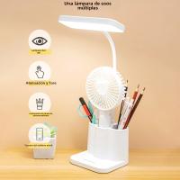 Lámpara De Mesa Recargable USB Luz Nocturna LED Protección Ocular 3 Niveles Dimmer Táctil Para Aprendizaje Dormitorio Y Dormitorio - details 2