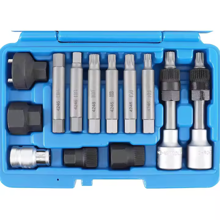 JOMAFA - Juego de puntas para alternadores xzn, torx y hexagonales, 13 piezas - 1071 - 1