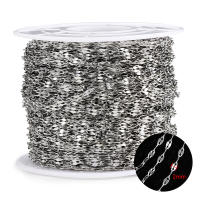Cadenas De Labios De Acero Inoxidable 2 Metros Para Collares Pulseras DIY Suministros De Joyería Color Acero Y Oro - details 10