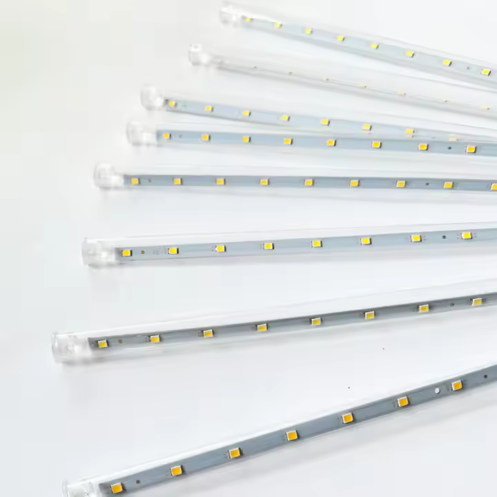 1pc Luces De Show De Meteorito Lluvia Caída De Luz 8 Tubo LED Caída De Nieve Luz De Gota De Agua Para Decoración De Fiesta De Boda Y Navidad - 1