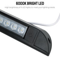 Luz LED De Camping Exterior 12V Barra De Luz Para Caravana RV Yate Luz De Pared Interior Para Carrocería De RV Luz De Spot Para Awning 6000K - details 4