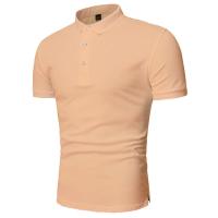 Camisa Polo De Algodón Para Hombre Manga Corta Estilo Casual Moda Verano Colores Contrastantes Camisetas Top Para Diario - details 6