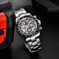 Reloj Mécanico De Lujo PAGANI DESIGN Para Hombre Con Bisel De Cerámica Arco Iris Resistente Al Agua De Acero Inoxidable Y Correa De Goma - details 16