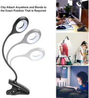 Lámpara De Escritorio Portátil Recargable Luz De Lectura Protección Ocular LED USB Lámpara De Mesa Con Clip Y Control Táctil - details 7