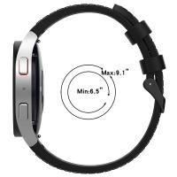 Correa De Reloj Samsung Galaxy Watch 7 6 5 pro 40mm 44mm Band Watch6 4 Classic 47/43/46mm Silicone + Cuero Reemplazo De Cadena De Pulsera - details 2