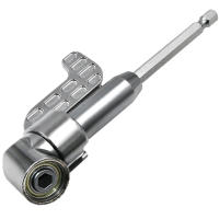 Soporte De Destornillador Ángulo De 105 Grados Adaptador De Cabeza Hexagonal Ajustable Para Brocas Y Taladro Negro Y Plateado - details 10