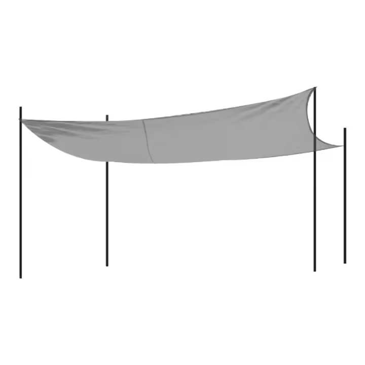 TIENDA EURASIA - Toldo de Vela Rectangular, Tela Repelente al Agua, Cuerdas y Anillas Incluidas, Ideal para Terraza y Jardín, Varios Colores y Tamaños - 1